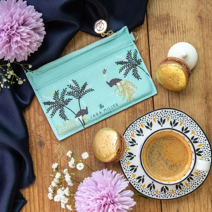 Ostrich & Palms Coin Purse