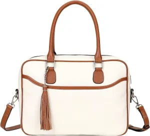 Over Earth Genuine Leather Satchel Handbags for Women Purse Top Handle Shoulder Bag