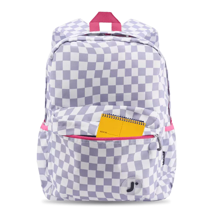 Oz Daypack Backpack in Lavender Checkers