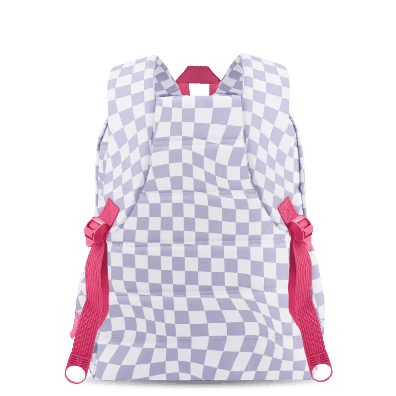 Oz Daypack Backpack in Lavender Checkers