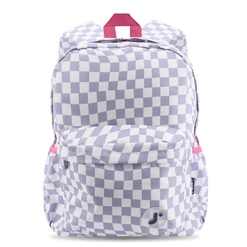 Oz Daypack Backpack in Lavender Checkers