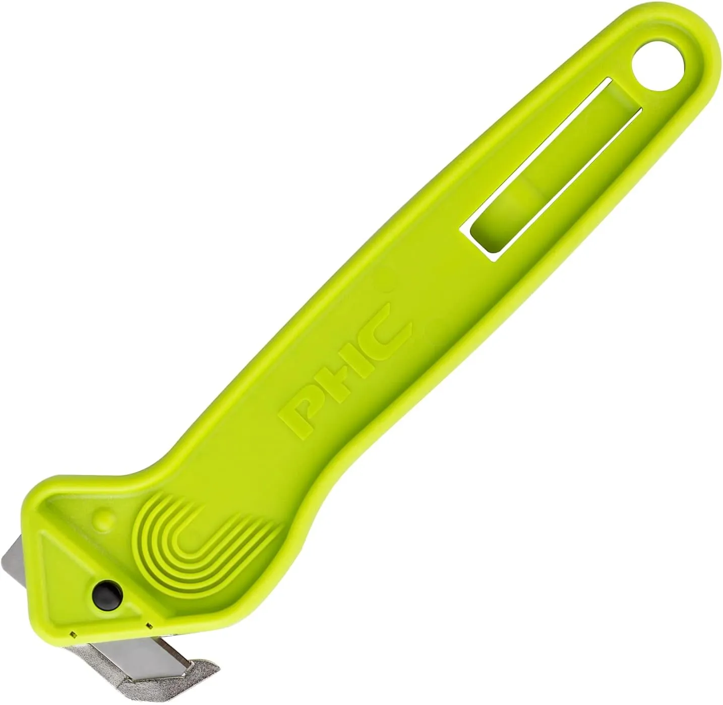 Pacific Handy Cutter EZR Concealed Blade Safety Cutter with Replaceable Blade and Tape Splitter, Safe and Efficient Cutting for Stretch Wrap, Cardboard, Tape, Zip Ties, Plastic Straps, and more.