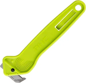 Pacific Handy Cutter EZR Concealed Blade Safety Cutter with Replaceable Blade and Tape Splitter, Safe and Efficient Cutting for Stretch Wrap, Cardboard, Tape, Zip Ties, Plastic Straps, and more.