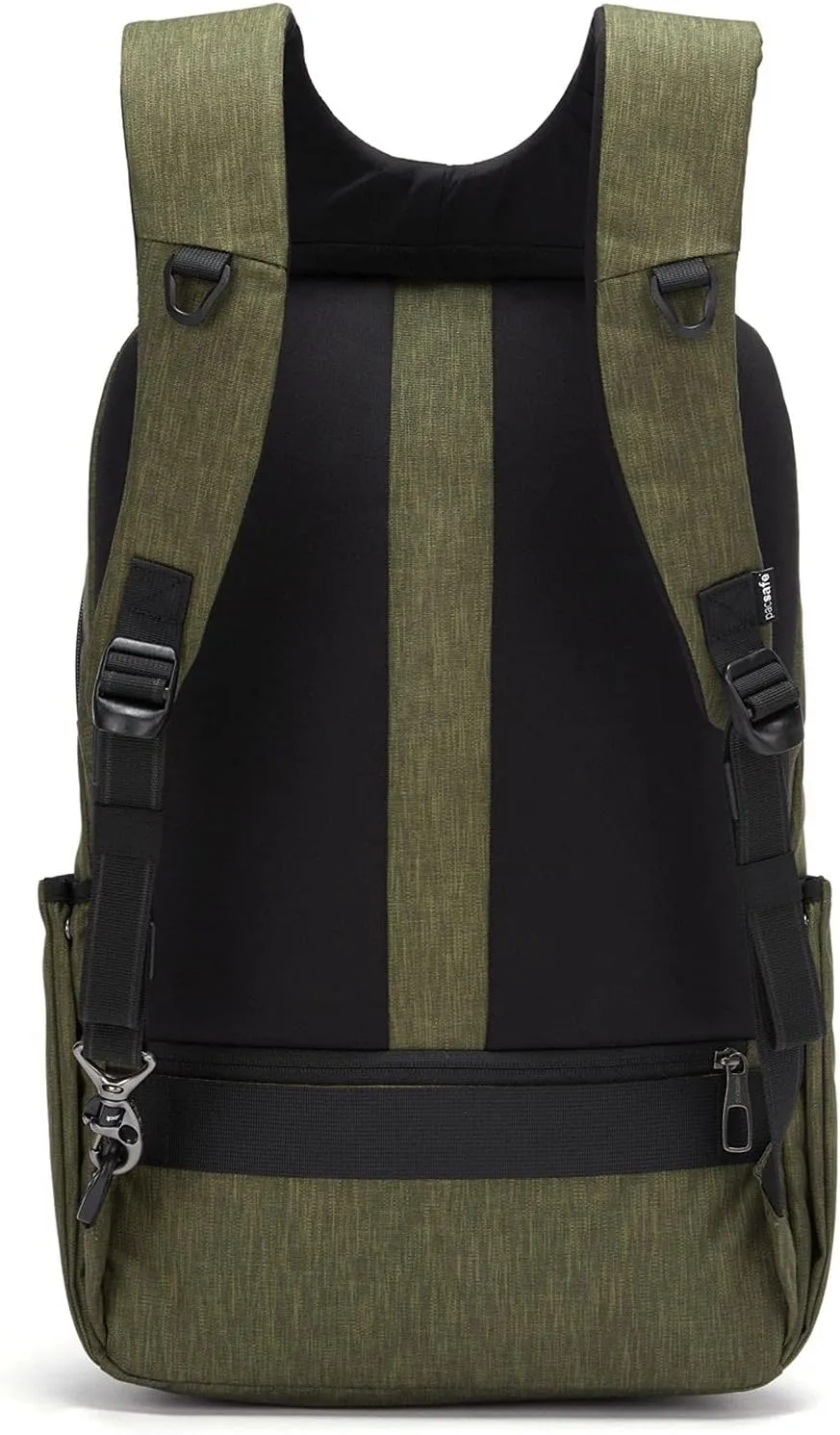Pacsafe Metrosafe X Anti Theft 25L Backpack - With Padded 15" Laptop Sleeve, Tweed Green (30645517)
