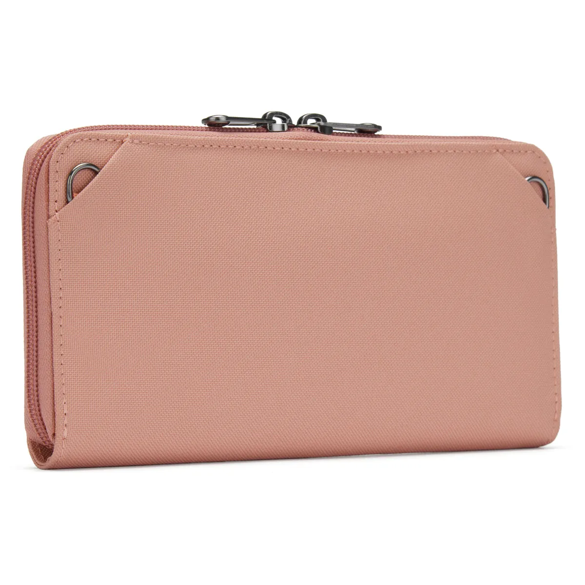 Pacsafe RFIDsafe RFID blocking Continental zip wallet 11075340 Rose
