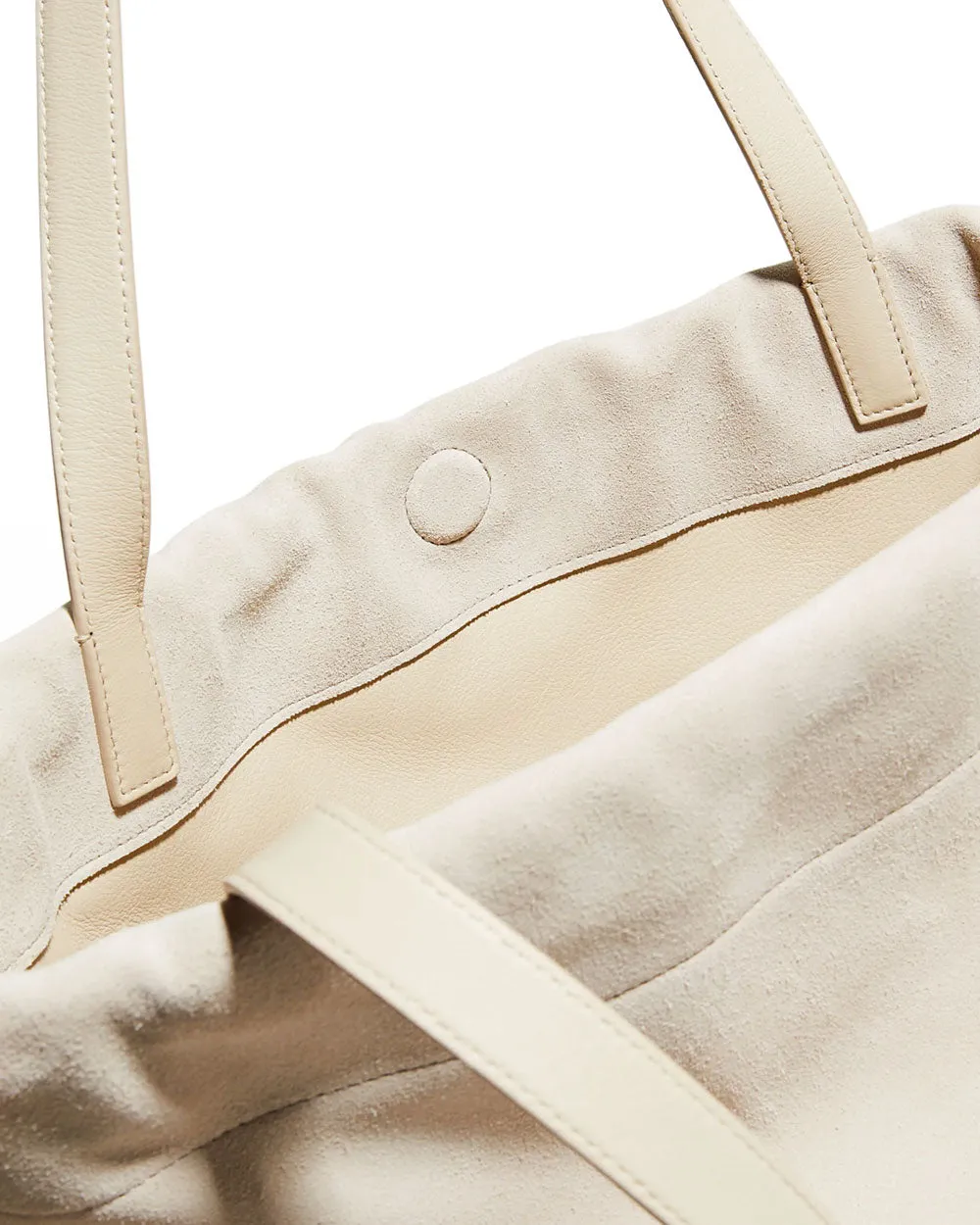 Panama Suede Drawstring Top Handle Bag