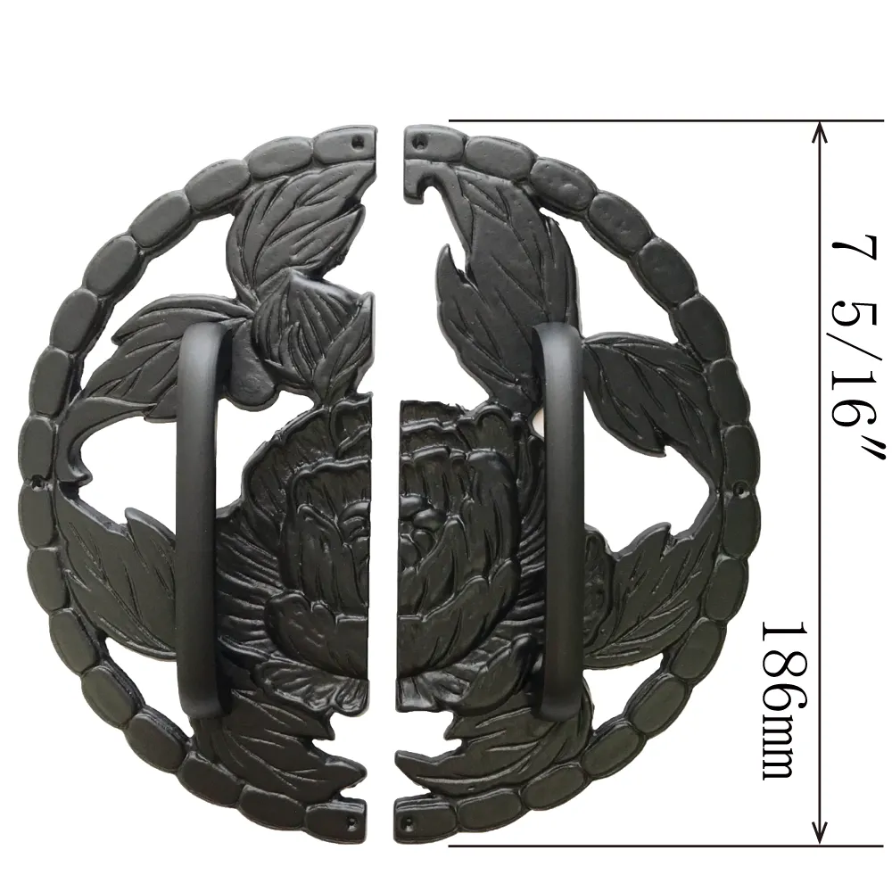 Peony Decorative Plate with Grip Handles