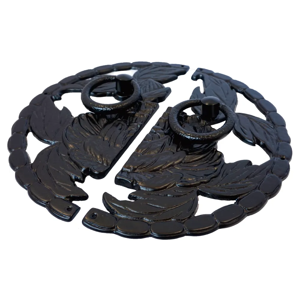 Peony Decorative Plate with Ring Handles