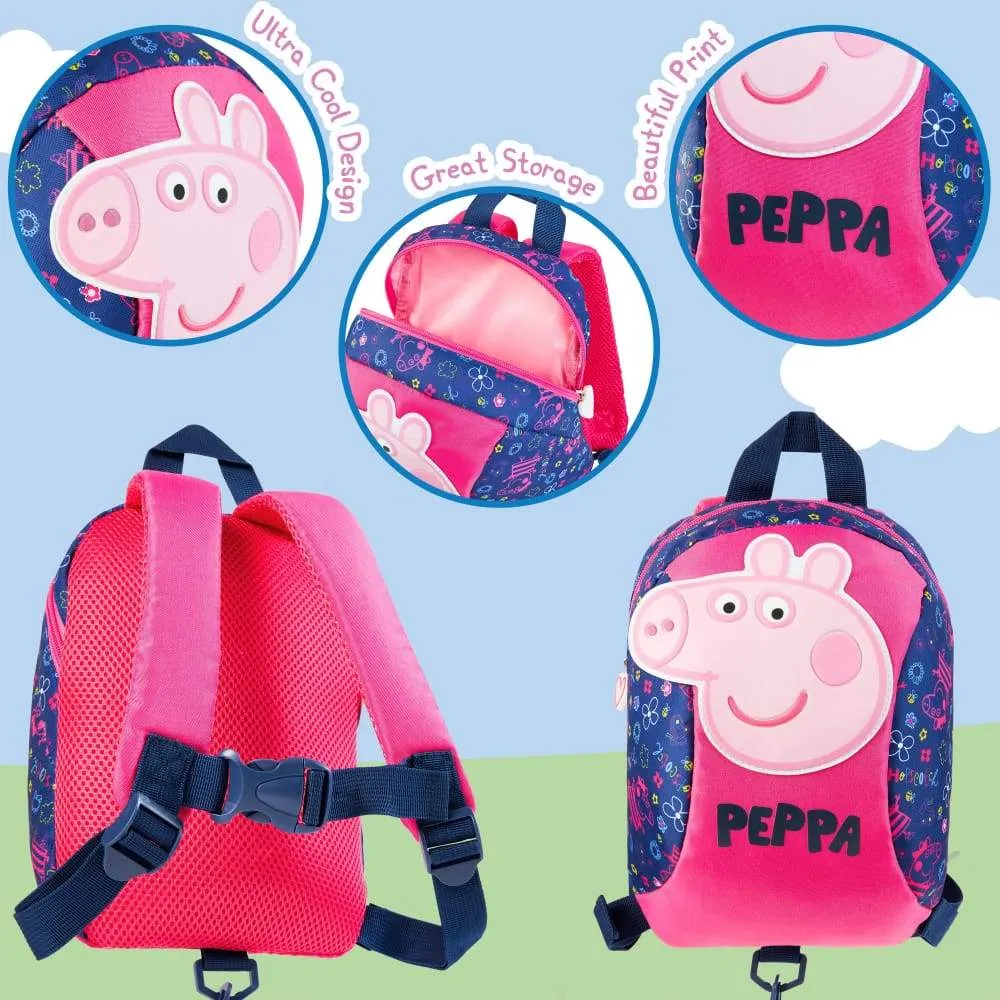Peppa Pig Backpack with Reins - Safety Reins for Toddlers Girls