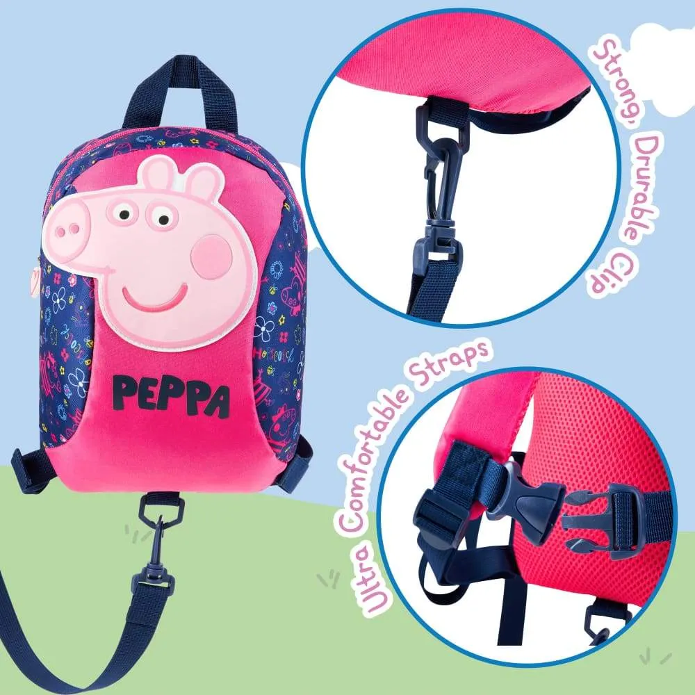 Peppa Pig Backpack with Reins - Safety Reins for Toddlers Girls