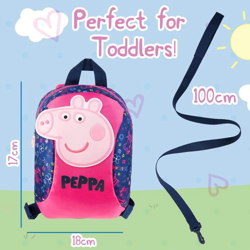 Peppa Pig Backpack with Reins - Safety Reins for Toddlers Girls