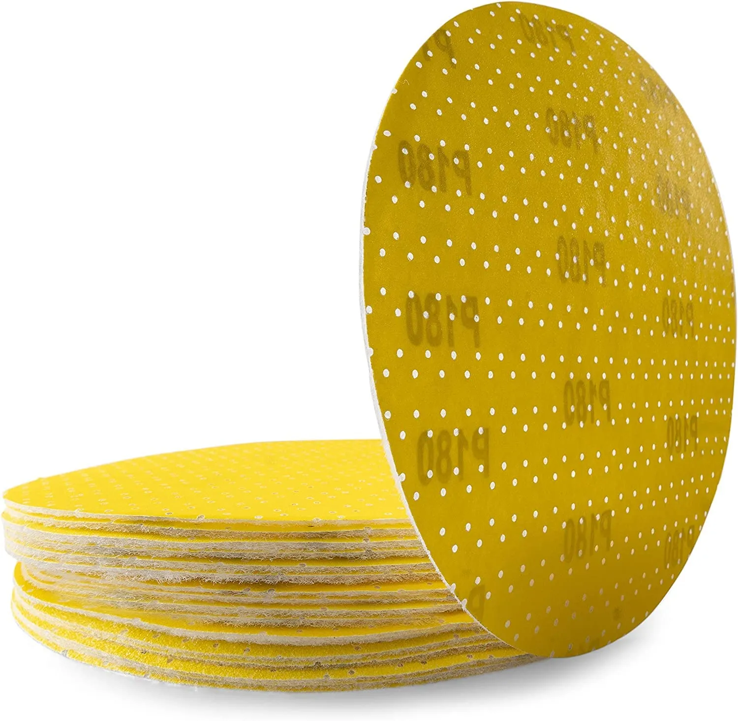 Perforated Drywall Sanding Abrasive Discs 9-Inch/225mm for Drywall Sanders, Hook and Loop Sandpaper Better Suction and Sanding with Less Wear - Set of 10 (100 Grit)