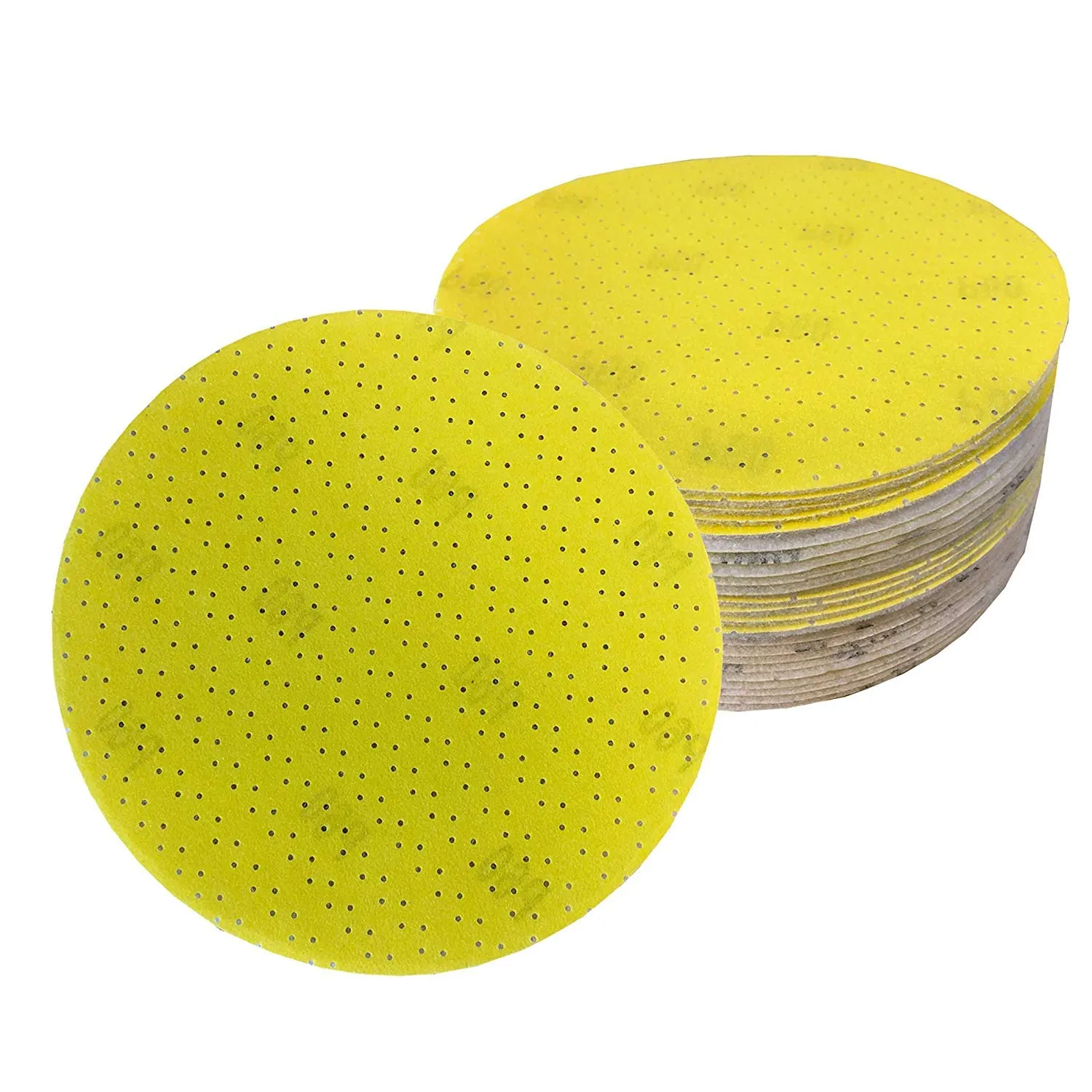 Perforated Drywall Sanding Abrasive Discs 9-Inch/225mm for Drywall Sanders, Hook and Loop Sandpaper Better Suction and Sanding with Less Wear - Set of 10 (100 Grit)