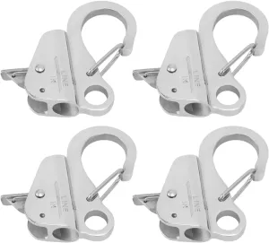 PerGar Boat Anchor Sliding Hook, 316 Stainless Steel, Knotless Anchor System with Quick Release, Boat Anchor Hook Clips for 3/8 to 5/8 Inch Boat Anchor Rope Jet Skis PWCs Pontoon Jon Boat