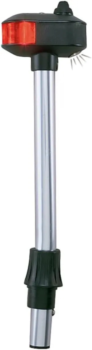Perko 1422DP2CHR Removable Bi-Color Pole and Utility Light - 12" Height, 5° Rake