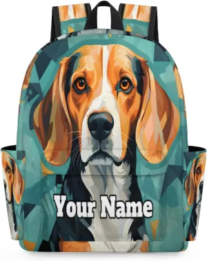 Personalized Labrador Dog Preschool Toddler Backpack for Boys Girls Custom Kids Name Small Bookbags Kindergarten Elementary Backpack, Dog Print