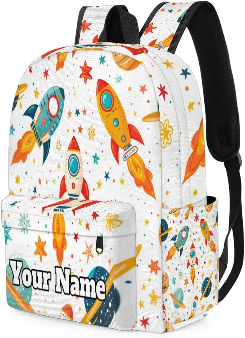 Personalized Solar System Planets Preschool Toddler Backpack for Boys Girls Custom Kids Name Small Bookbags Kindergarten Elementary Backpack, Solar System