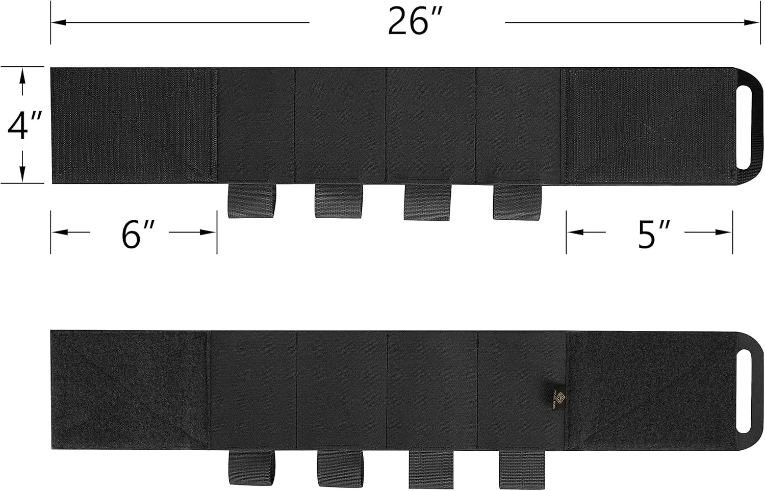 PETAC GEAR Elastic Cummerbund for Tactical Vest Stretch Cummerbund with 8 Pouches for FCPC LBT LBX