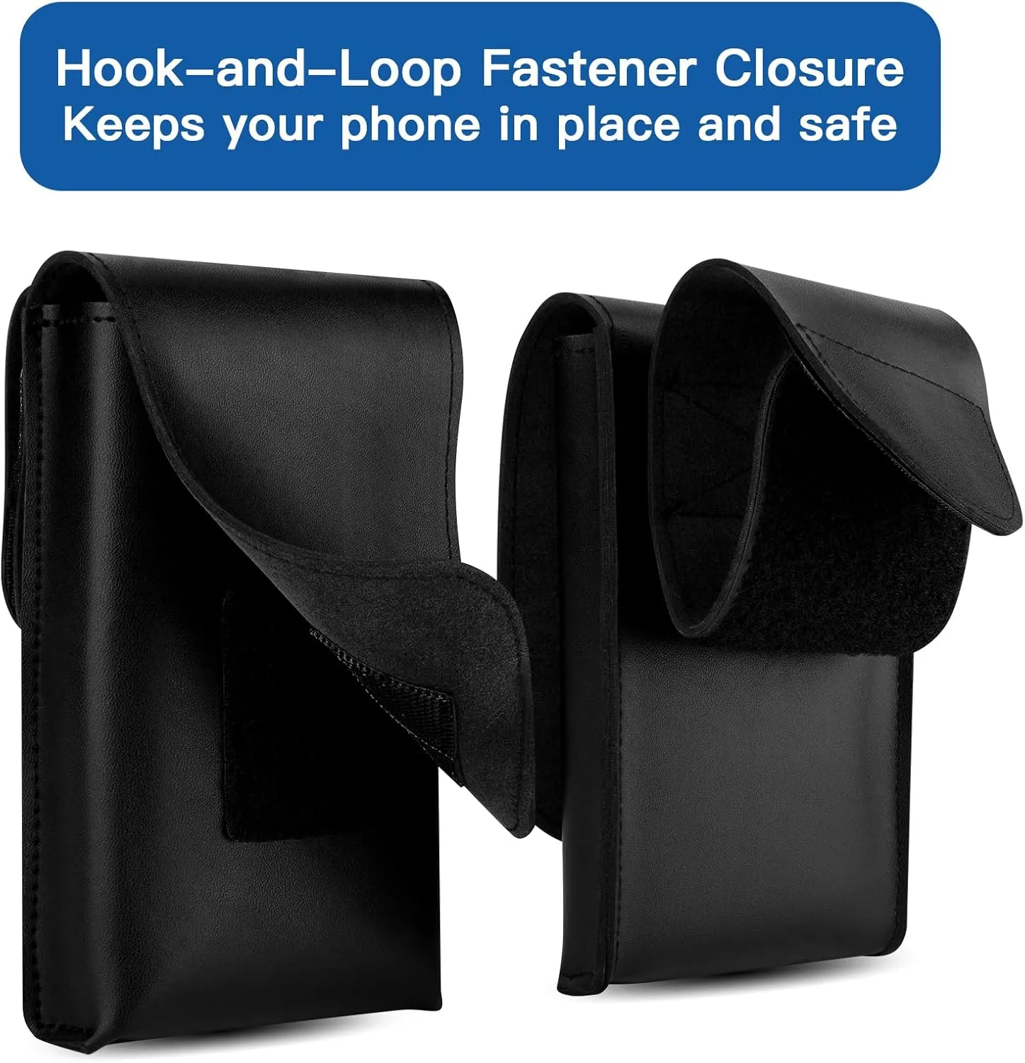Phone Pouch for Jedi Cosplay - Ultra Fiber PU Leather Phone Holster Case with Belt Loop Keeper, Costume Accessory for Halloween, Conventions & Roleplay (Brown - S)