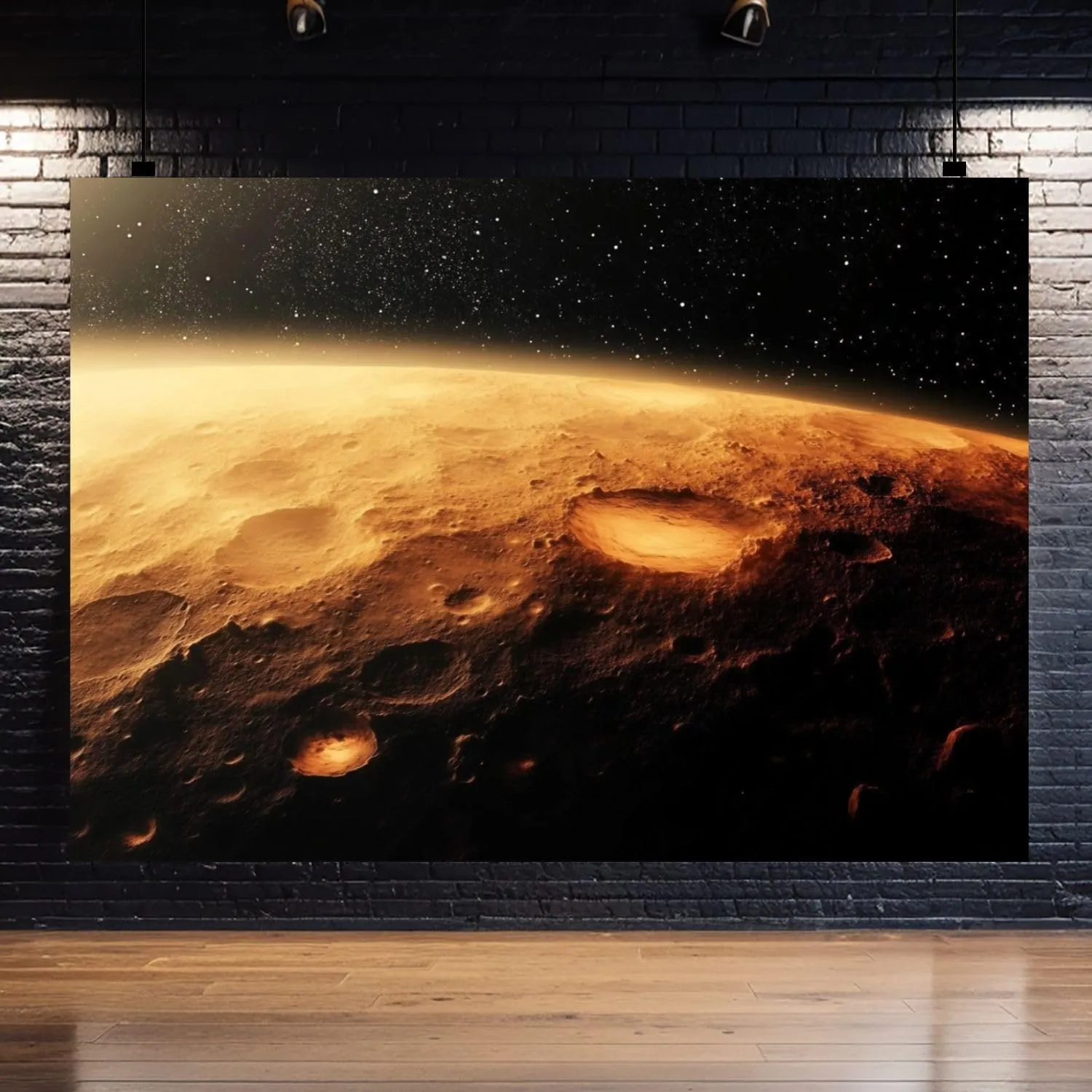 Photography Backdrop Photography Background Sunrise Surface Mars Beautiful View Landscape for Photoshoot Portrait Photo Studio Video Prop Birthday Party Booth Decoration 7x5ft