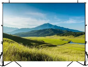 Photography Backdrop Photography Background View Plateau Soni Kougen Japan for Photoshoot Portrait Photo Studio Video Prop Birthday Party Booth Decoration 7x5ft