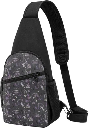 Piano Crossbody Chest Bag, Casual Backpack, Small Satchel, Multi-Functional Travel Hiking Backpacks