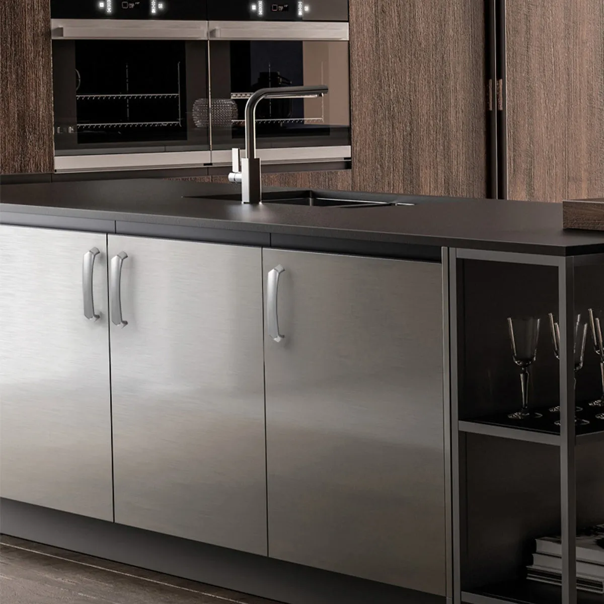 Polished Copper Cabinet Handles | Modern Cabinet Drawer Pull Handles