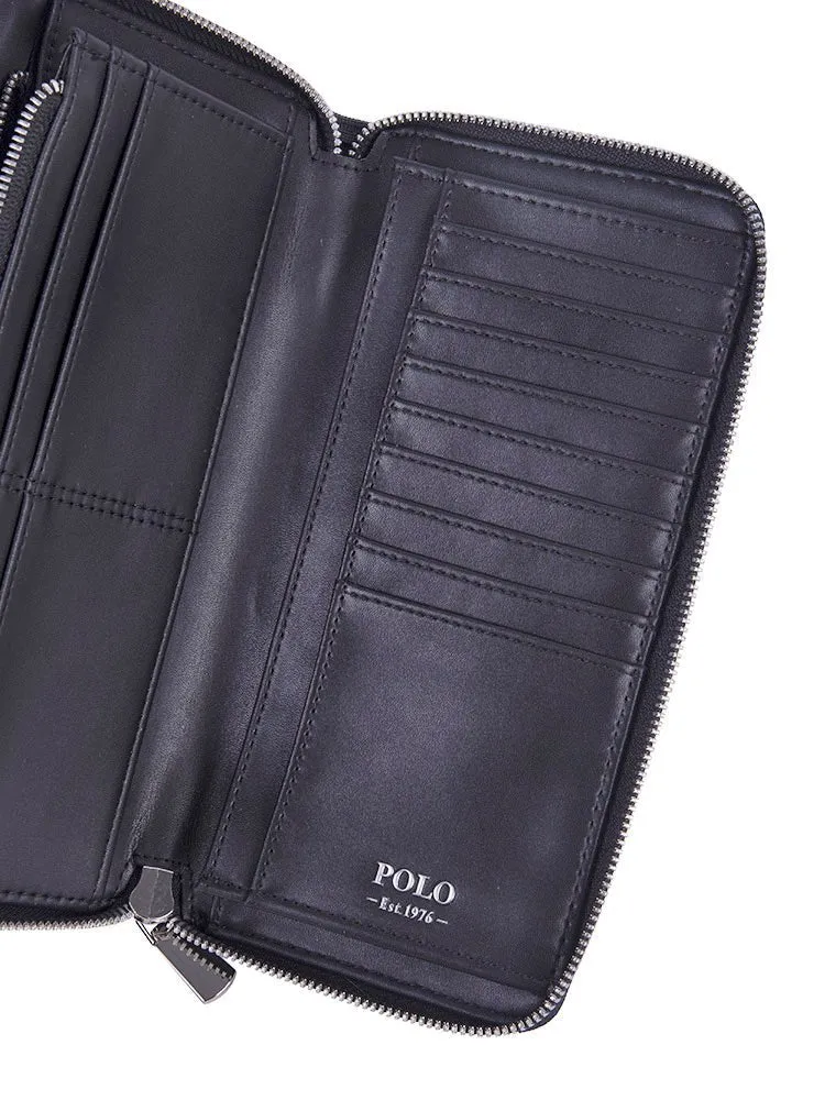 Polo Signature Travel Travel Wallet | Black
