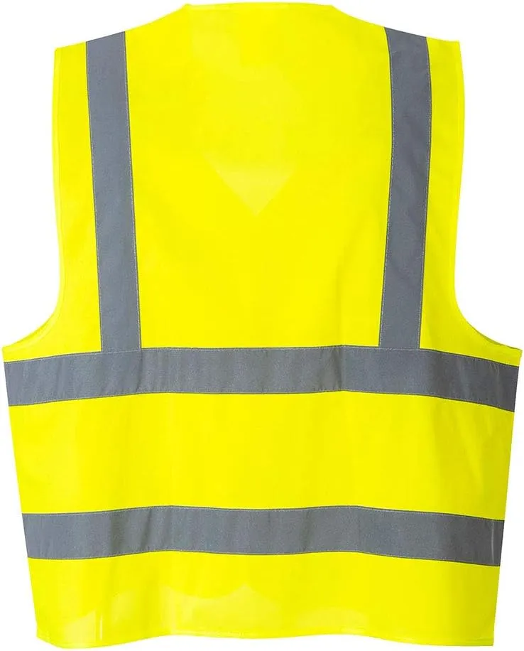 Portwest Hi-Vis FR Treated Vest Viz Reflective Work Safety Gilet Utility Visability ANSI 2