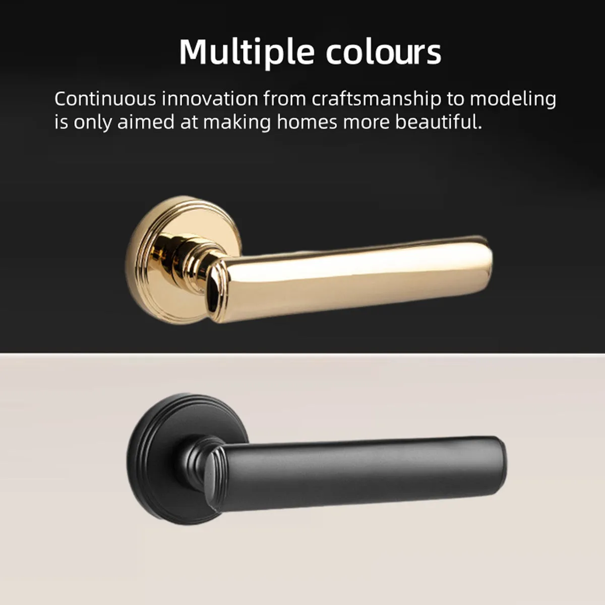 Privacy Door Handles – Stylish, Secure Brushed Brass Lockable Door Handle