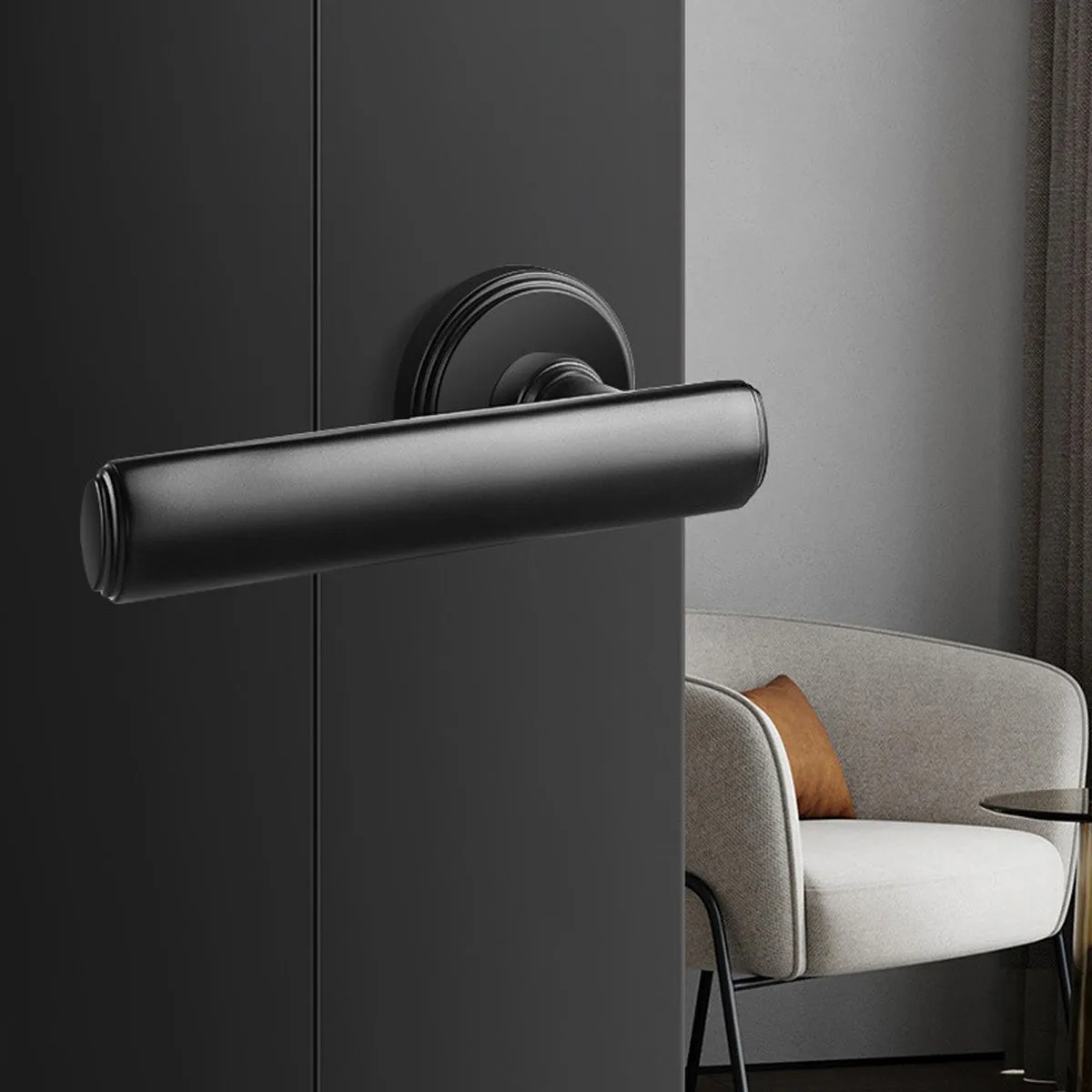 Privacy Door Handles – Stylish, Secure Brushed Brass Lockable Door Handle