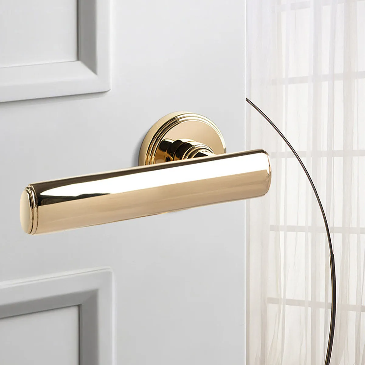 Privacy Door Handles – Stylish, Secure Brushed Brass Lockable Door Handle