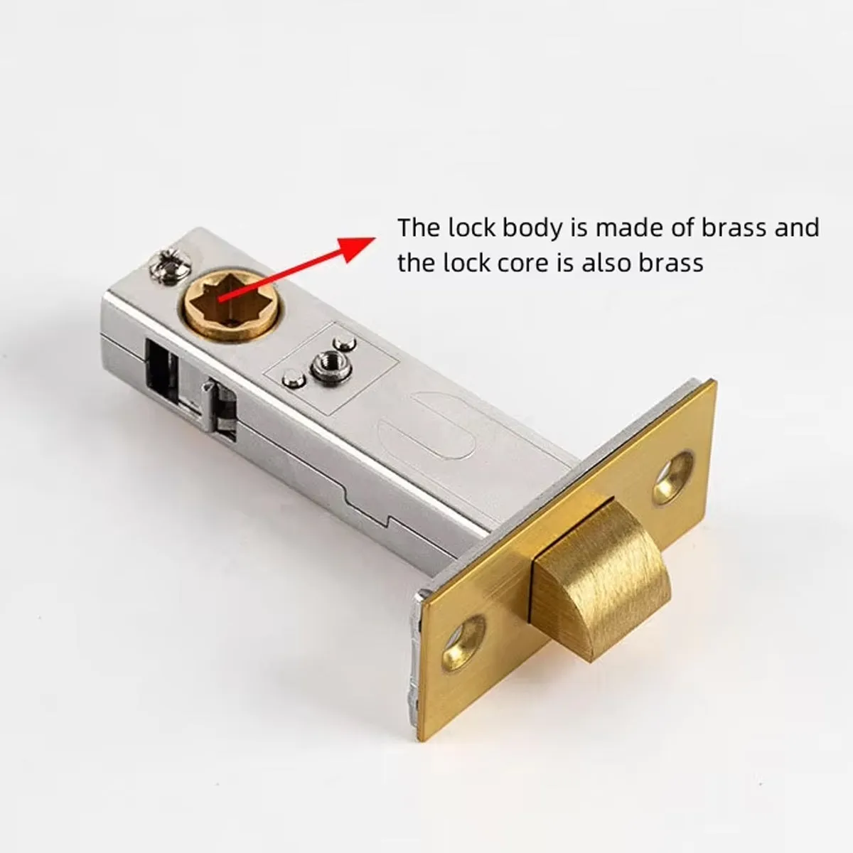 Privacy Door Handles – Stylish, Secure Brushed Brass Lockable Door Handle