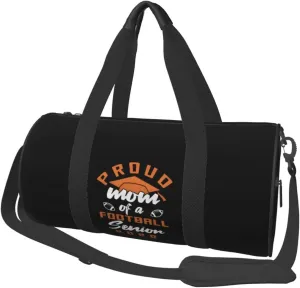 Proud Mom Of A Football Senior 2028 Duffel Bag Gym Bag Travel Sports Tote Large Foldable Beach Swim Yoga3