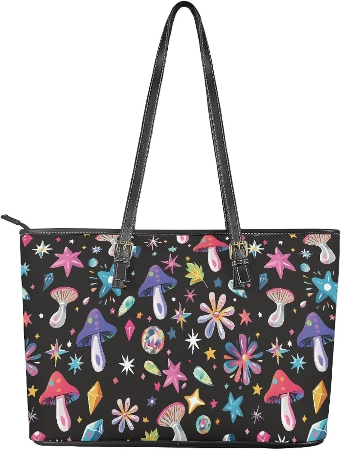PU Leather Tote Shoulder Bag for Women Satchel Handbag with Top Handles Zipper Computer Bags Briefcase