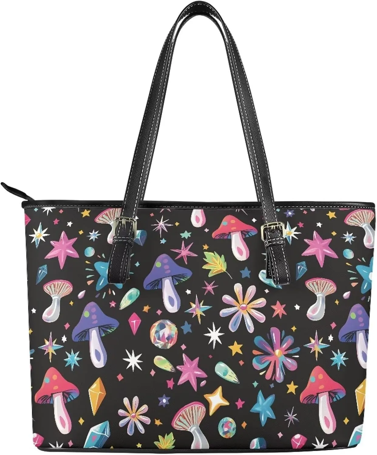 PU Leather Tote Shoulder Bag for Women Satchel Handbag with Top Handles Zipper Computer Bags Briefcase