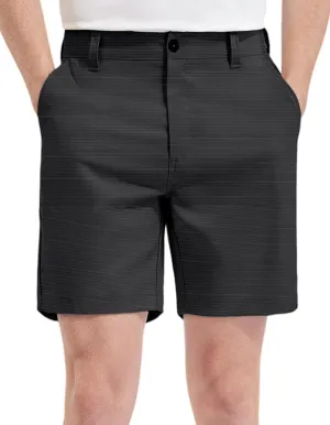 PULI Mens Golf Shorts 7 Inch Dress Hybrid Travel Summer Casual Quick Dry Lightweight Hiking Shorts with Pockets