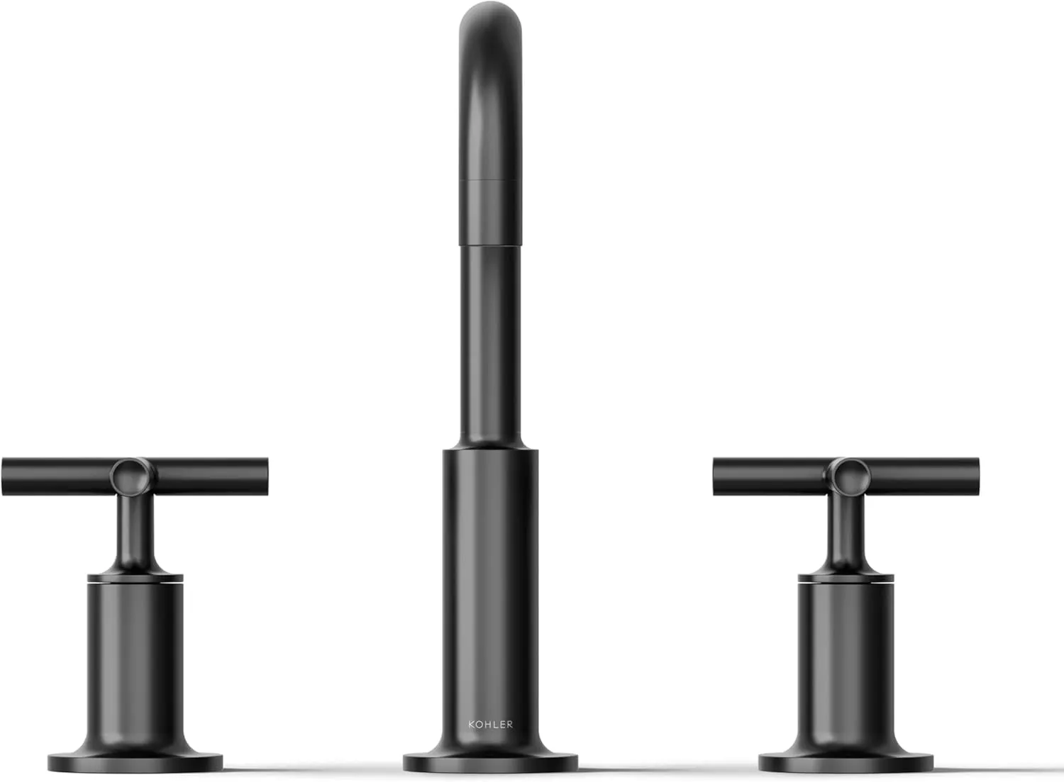 Purist Widespread Bathroom Sink Faucet with Cross Handles, 1.2 gpm Matte Black
