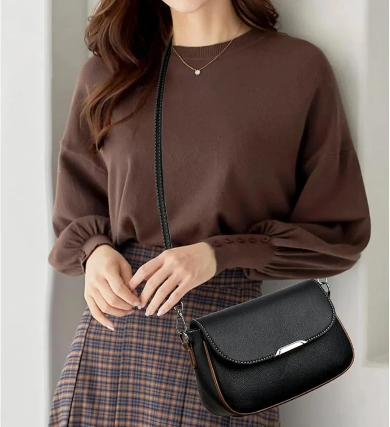 Purses for Women Square Bag One Shoulder Crossbody Bag Fashionable and Versatile Bag