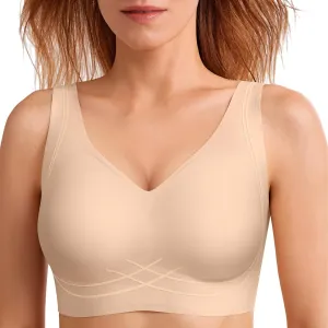 Push Up Bra for Women Wireless Bralettes No Underwire Seamless Tshirt Bras