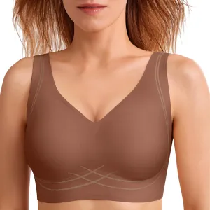 Push Up Bra for Women Wireless Bralettes No Underwire Seamless Tshirt Bras