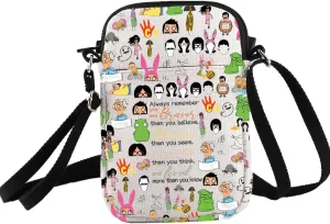 PXTIDY Comedy Cartoon TV Show Merchandise Gifts Belcher Crossbody Bag Burgers Style Gifts For Fans Couple Gifts