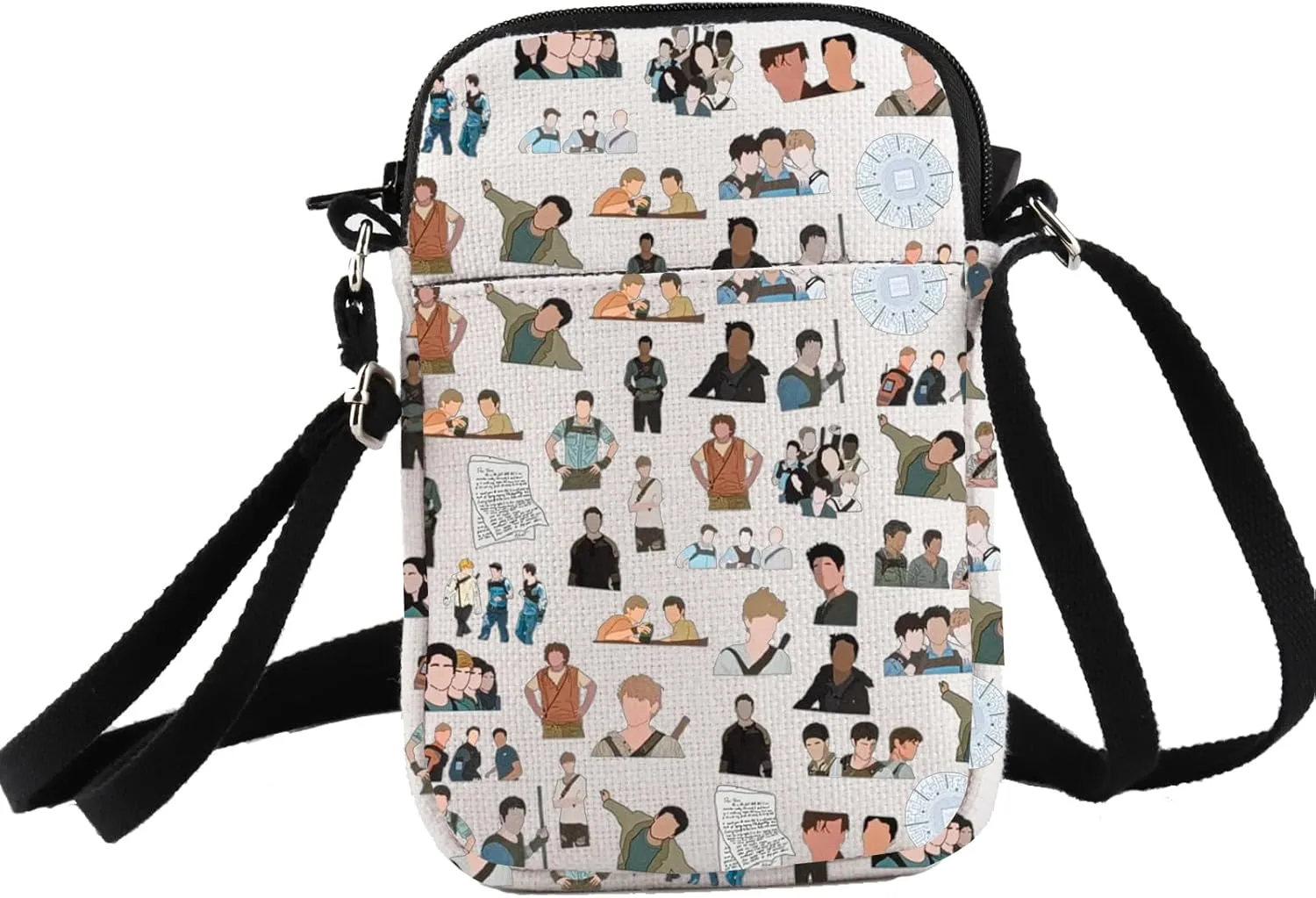 PXTIDY Movie Characters Crossbody Bag Movie Lover Gift Tv Show Series Gifts Tv Show Merchandise