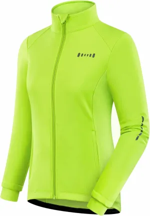 qualidyne Women's Cycling Jacket Windproof Thermal Winter Running Cold Weather Bicycle Biking Jacket Softshell Warm