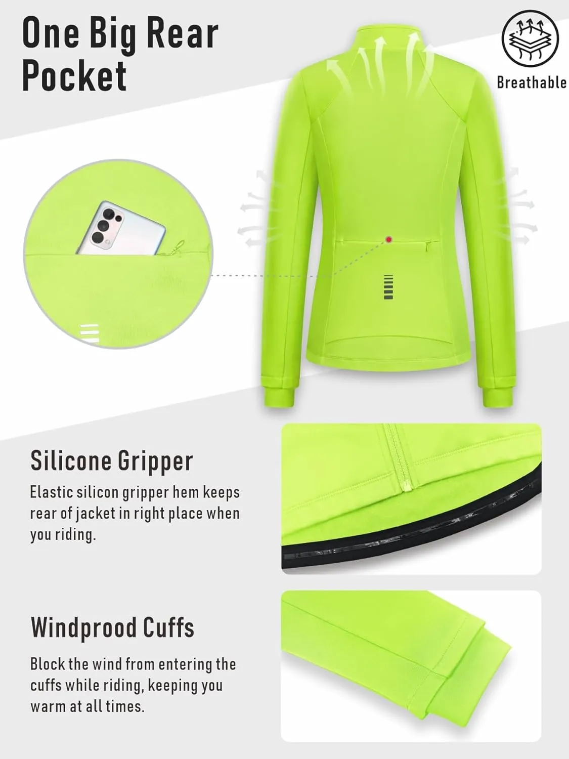 qualidyne Women's Cycling Jacket Windproof Thermal Winter Running Cold Weather Bicycle Biking Jacket Softshell Warm