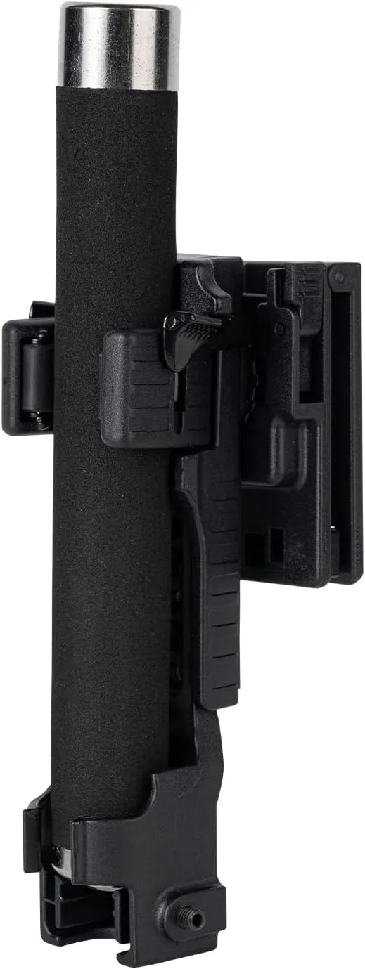Quick Release Baton Holder w/Duty Belt/MOLLE Vest Clip Rotatable Police Baton Holster 16"-21"-26" Telescopic Baton Carrier ASP Baton Carry Case Expandable Baton Flashlight Stand LE Security
