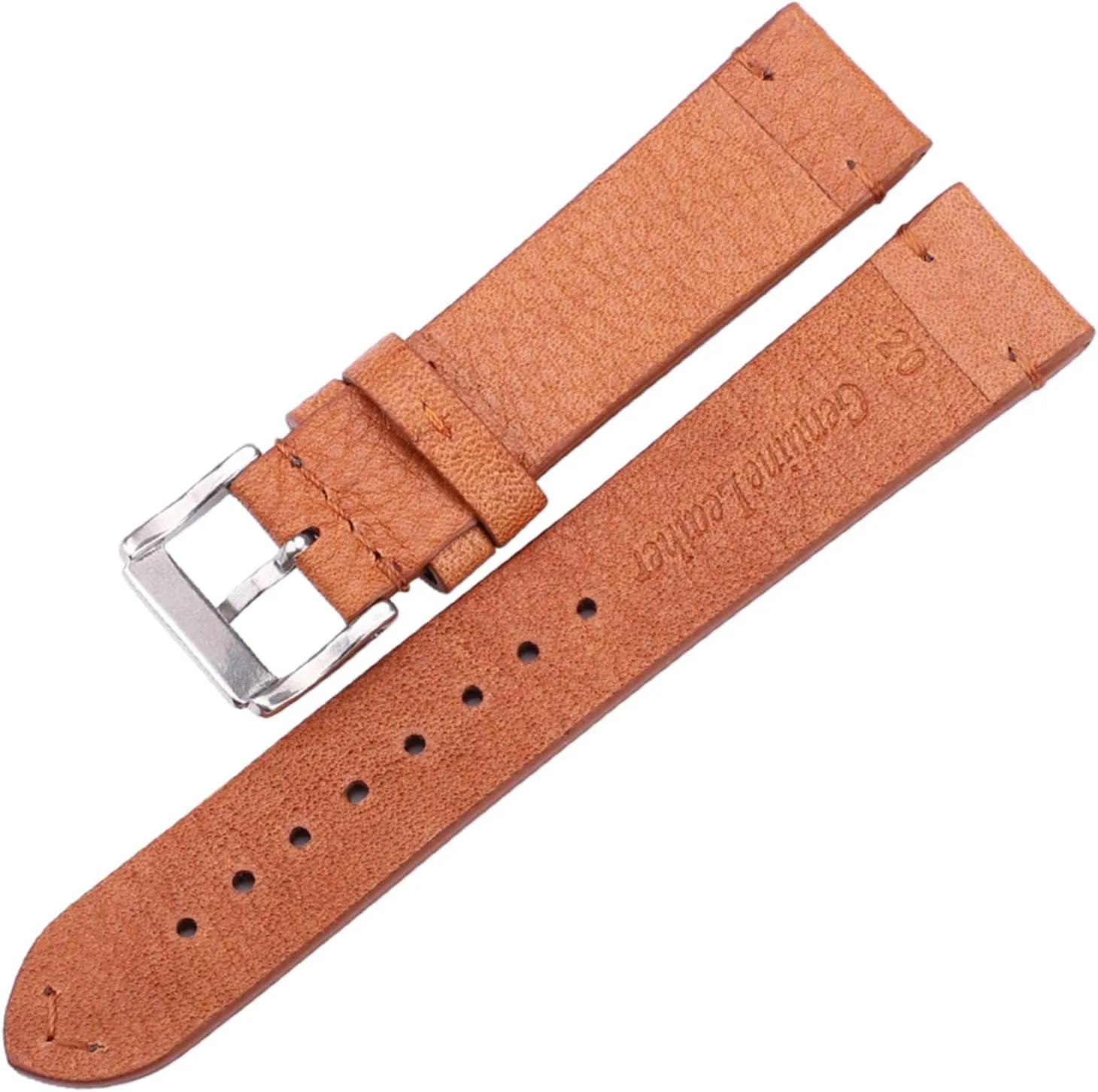 Quick Release Watch Strap Watch Band, 18mm/20mm/22mm Handmade Wax Oil Leather Watchbands Retro Men Watch Band Strap Genuine Leather Pin Buckle Watch Strap