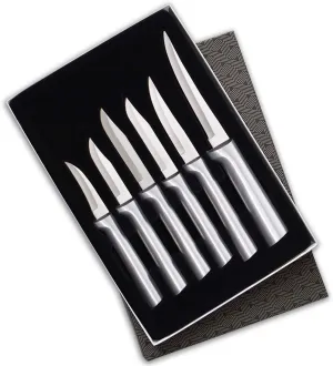 Rada Cutlery 6-Piece All-Star Paring Knife Gift Set, Silver Handles