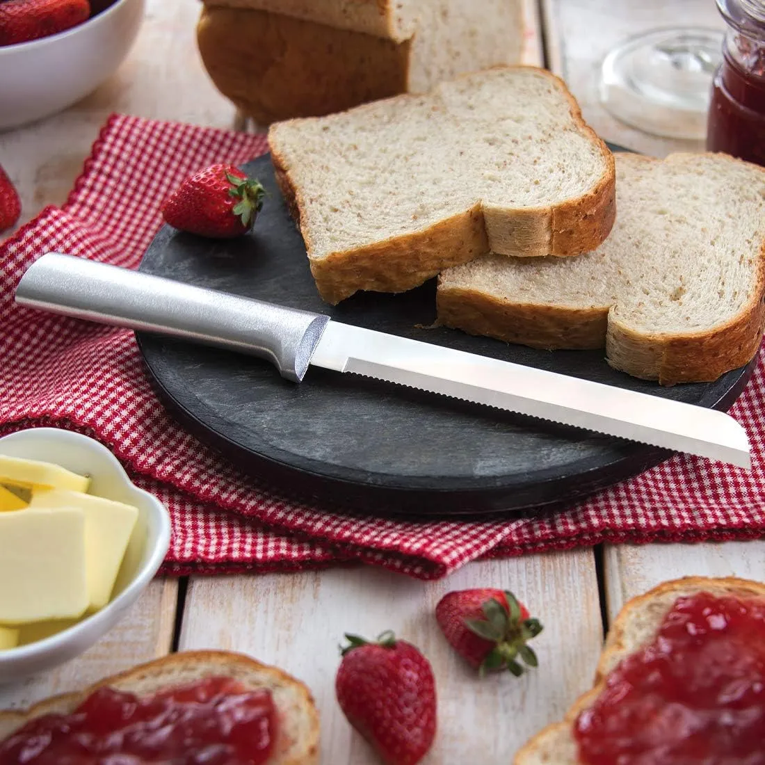 Rada Cutlery 7-Piece Starter Knife Gift Set, Silver Handles