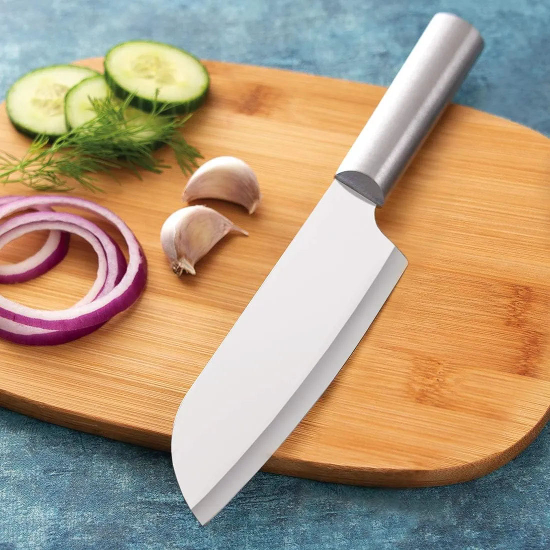 Rada Cutlery 7-Piece Starter Knife Gift Set, Silver Handles